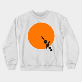 The Solar System Minimal Planets and Sun Travel Poster Crewneck Sweatshirt